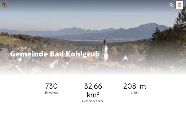 Vorschau von www.bad-kohlgrub.de, Gemeinde Bad Kohlgrub