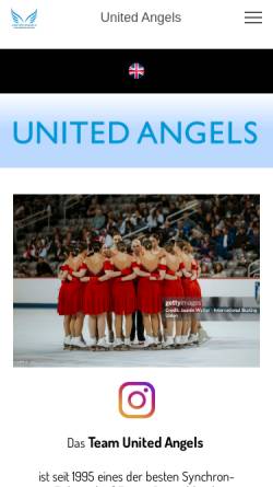 Vorschau der mobilen Webseite www.united-angels.de, United Angels
