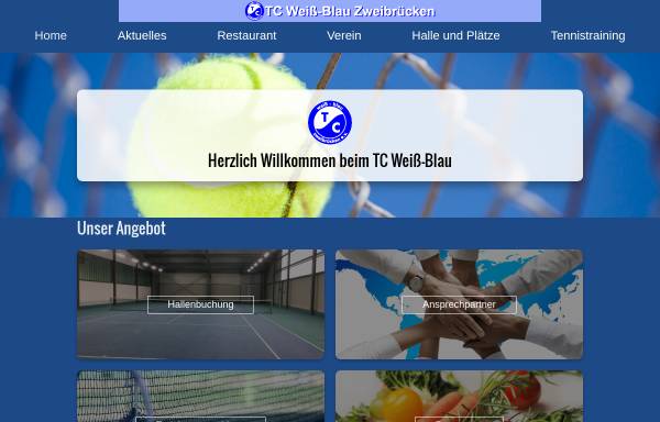 Vorschau von www.tennis-zw.de, TC Weiß-Blau Zweibrücken e.V.