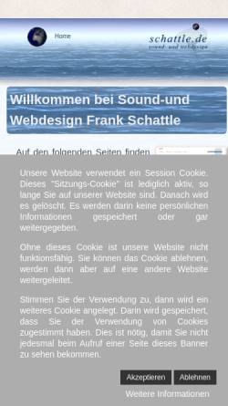 Vorschau der mobilen Webseite www.schattle.de, Webdesign Frank Schattle