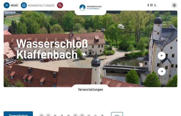 Vorschau von www.wasserschloss-klaffenbach.de, Wasserschloss Klaffenbach