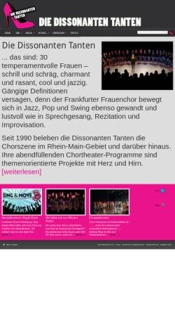 Vorschau der mobilen Webseite www.die-dissonanten-tanten.de, Die dissonanten Tanten