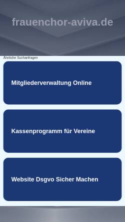 Vorschau der mobilen Webseite www.frauenchor-aviva.de, Frauenchor Aviva aus Grevenbrück