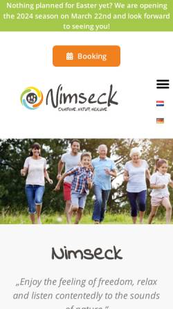 Vorschau der mobilen Webseite www.camping-nimseck.de, Camping-Nimseck