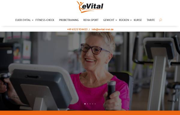 Vorschau von www.evital-irrel.de, eVital Ihr Fitness- & Gesundheitsstudio