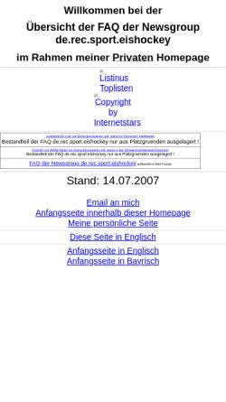 Vorschau der mobilen Webseite www.muc.de, Eishockey Faq und Vereine