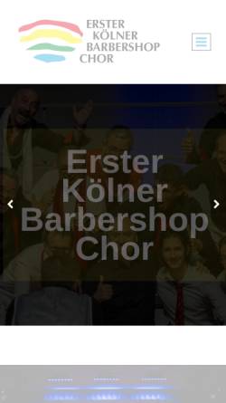 Vorschau der mobilen Webseite ekbc.de, Erster Kölner Barbershop Chorus