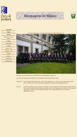 Vorschau der mobilen Webseite www.mgv1865waldsassen.de, Männergesangverein 1865 Waldsassen e.V.