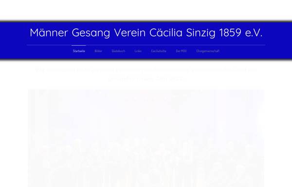 Vorschau von www.mgv-caecilia-sinzig.de, MännerGesangVerein Cäcilia Sinzig 1859 e.V.
