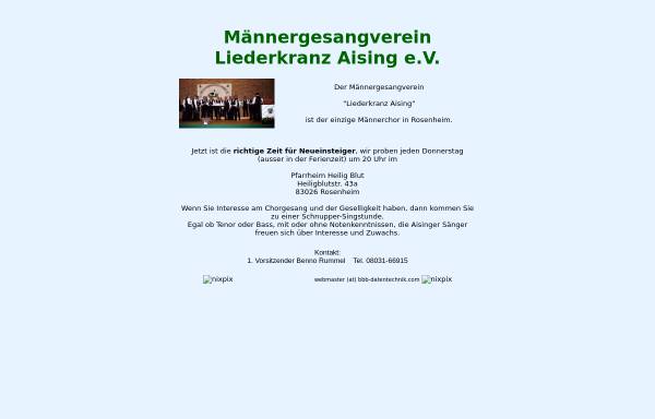 Vorschau von mgv-aising.de, Männergesangverein Liederkranz Aising e.V.