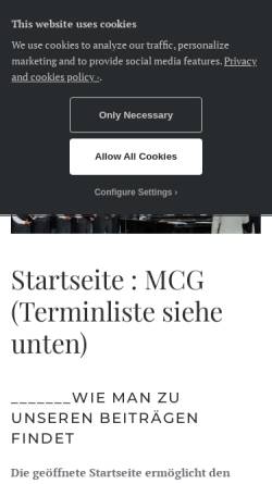 Vorschau der mobilen Webseite www.geistingen.de, MGV 1874 Geistingen