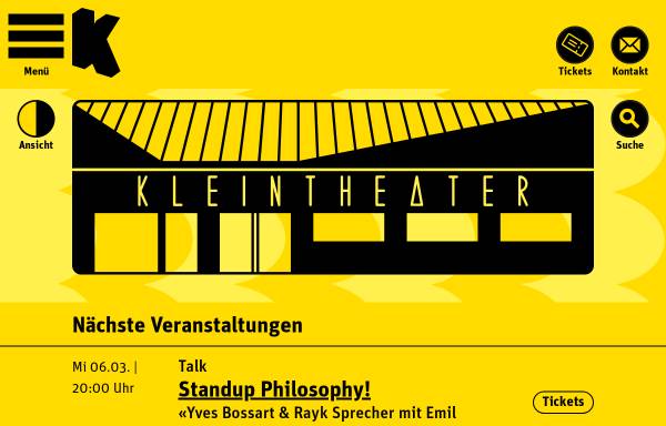 Vorschau von www.kleintheater.ch, Kleintheater