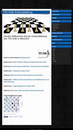 Vorschau der mobilen Webseite www.tsvsolln.de, Schach im TSV München-Solln e.V.