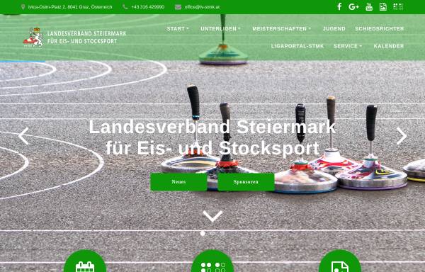 Vorschau von lv-stmk.at, Landesverband Steiermark für Eis- und Stocksport