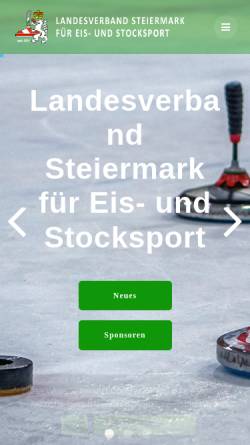 Vorschau der mobilen Webseite lv-stmk.at, Landesverband Steiermark für Eis- und Stocksport