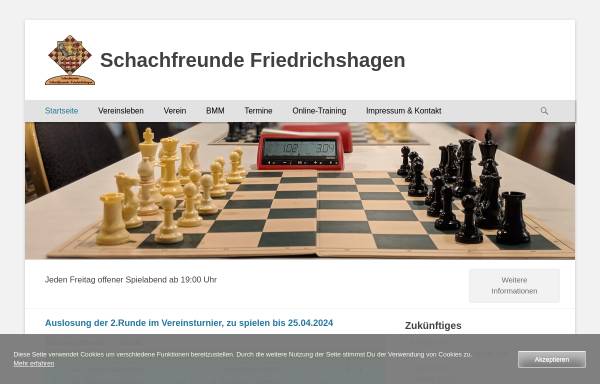 Vorschau von schach-friedrichshagen.de, Schachfreunde Friedrichshagen