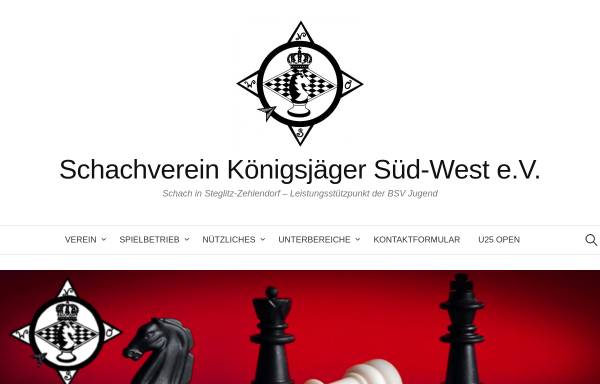 Vorschau von www.koenigsjaeger.de, Schachverein Königsjäger Süd-West e.V.