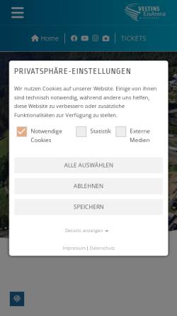 Vorschau der mobilen Webseite www.bobbahn.de, Bob- und Rodelbahn Winterberg