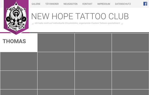 Vorschau von www.new-hope-tattoo.de, New Hope Tattoo Club, Thomas Krug