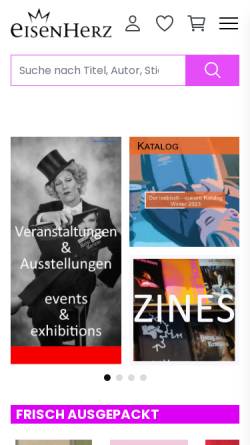 Vorschau der mobilen Webseite prinz-eisenherz.buchkatalog.de, Prinz Eisenherz - Buchladen