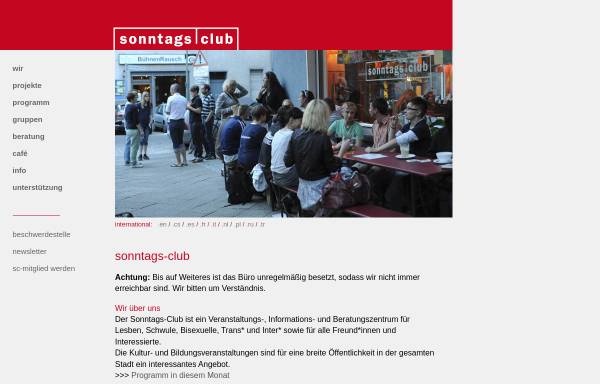 Vorschau von sonntags-club.de, Sonntags Club