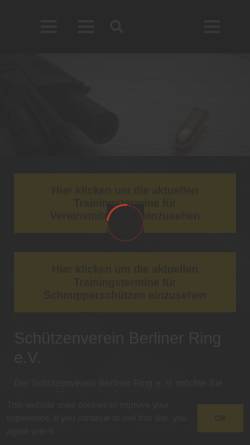 Vorschau der mobilen Webseite www.sv-berliner-ring.de, Schützenverein Berliner Ring e.V.