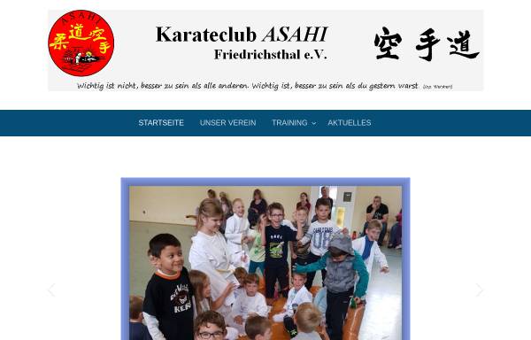 Vorschau von www.karateclub-asahi.de, Karateclub Asahi Friedrichsthal e.V.
