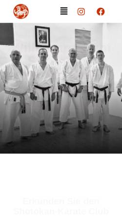 Vorschau der mobilen Webseite www.saarkarate.de, Shotokan Karate Club Zanshin Saarbrücken