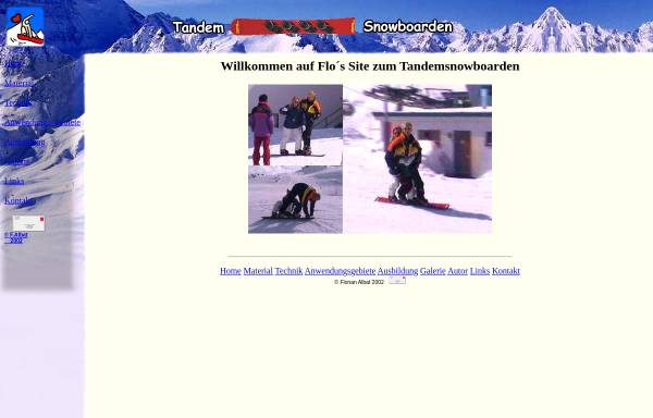 Vorschau von www.albats.de, Tandem Snowboarden