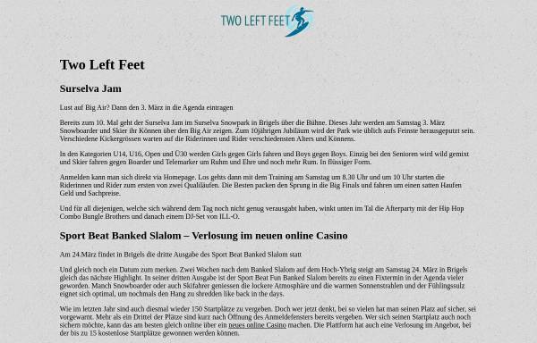Vorschau von www.twoleftfeet.ch, Two Left Feet