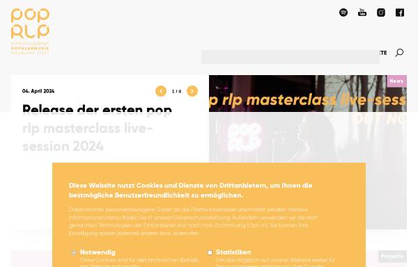 Vorschau von www.lag-rockpop-rlp.de, Landesarbeitsgemeinschaft Rock und Pop