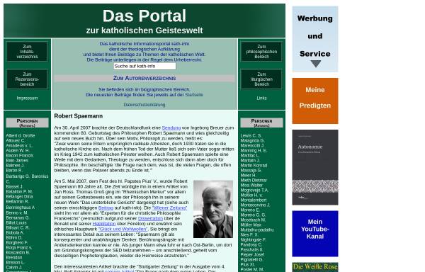 Vorschau von www.kath-info.de, Beiträge von Prof. Dr. Robert Spaemann