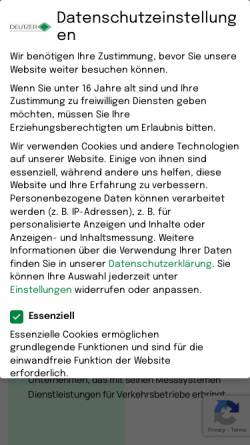 Vorschau der mobilen Webseite www.deutzer.de, Deutzer Technische Kohle GmbH