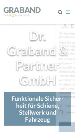 Vorschau der mobilen Webseite www.graband.de, Dr. Graband & Partner GmbH