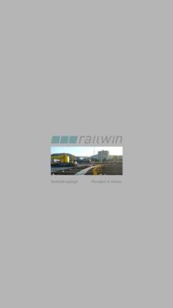 Vorschau der mobilen Webseite www.railwin.ch, Railwin