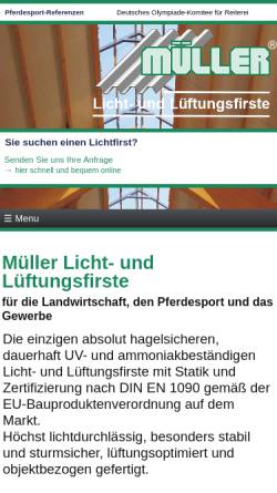 Vorschau der mobilen Webseite lichtfirste.de, Müller Aluminium-Handel GmbH