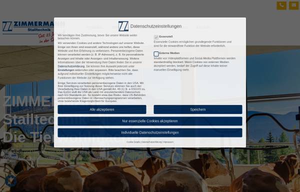 Vorschau von zimmermann-stalltechnik.de, Zimmermann Stalltechnik GmbH