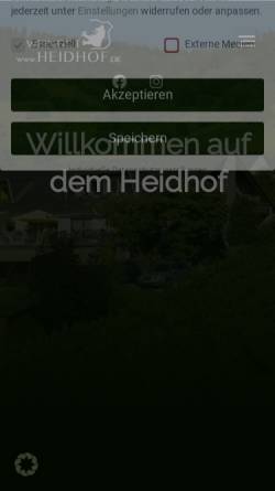 Vorschau der mobilen Webseite www.heidhof.de, Weingut Heidhof