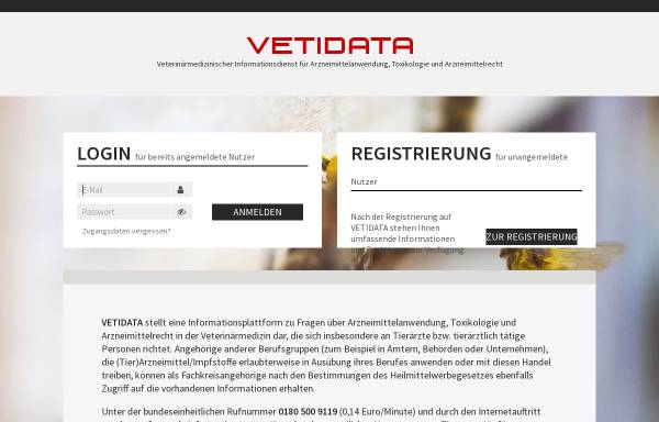 Vorschau von www.vetidata.de, Vetidata