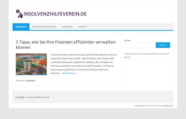 Vorschau von www.insolvenzhilfeverein.de, Insolvenzhilfe e.V.