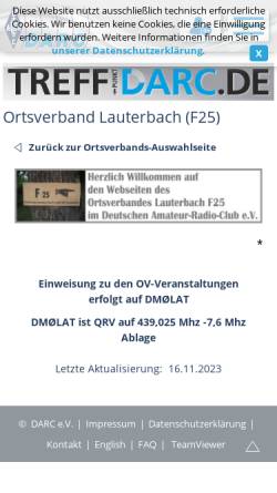 Vorschau der mobilen Webseite www.darc.de, Lauterbacher-Strolche-Diplom