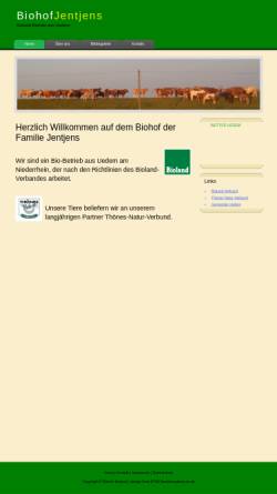 Vorschau der mobilen Webseite www.biohof-jentjens.de, Biohof Jentjens