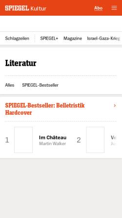 Vorschau der mobilen Webseite gutenberg.spiegel.de, Marie von Ebner-Eschenbach im Projekt Gutenberg