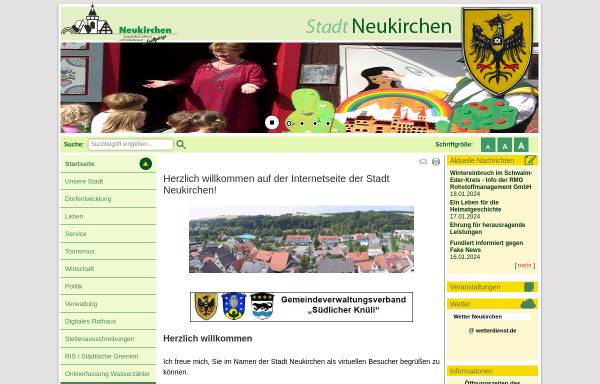 Vorschau von www.neukirchen.de, Neukirchen im Knüllgebirge