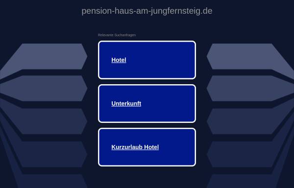 Vorschau von www.pension-haus-am-jungfernsteig.de, Pension Haus am Jungfernsteig