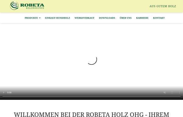 Vorschau von www.robeta.de, Robeta Holz GbR