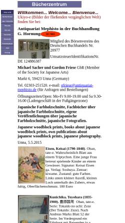 Vorschau der mobilen Webseite www.ukiyo-e.de, Antiquariat Mephisto