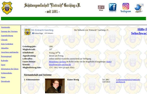 Vorschau von www.eintracht-garching.de, Schützengesellschaft Eintracht Garching e.V.