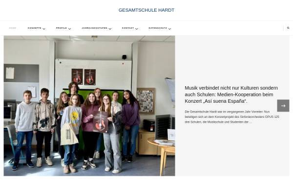 Vorschau von www.gesamtschule-hardt.de, Gesamtschule Hardt
