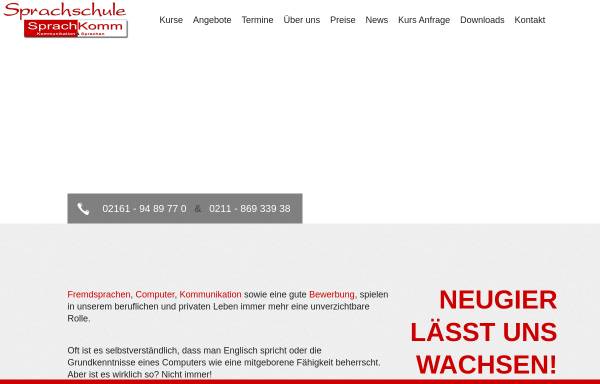Vorschau von sprachkomm.de, Sprachschule Sprachkomm